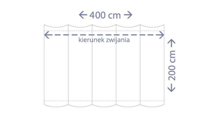 Roleta rzymska 2 m x 4 m kolor Piaskowy