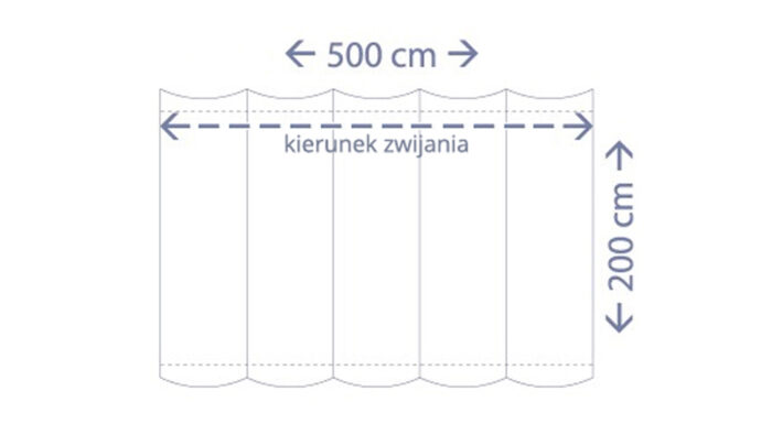 Roleta rzymska 2 m x 5 m kolor Piaskowy