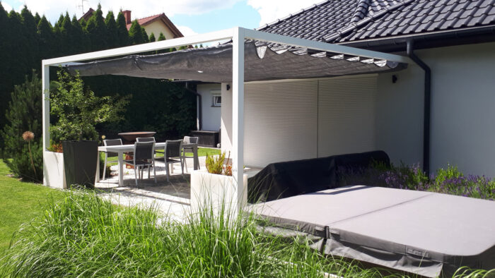 Pergola aluminiowa PS1 230 x 310 cm  Bialy
