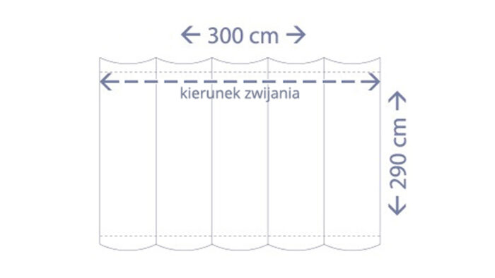 Roleta rzymska 29 m x 3 m kolor Czarny