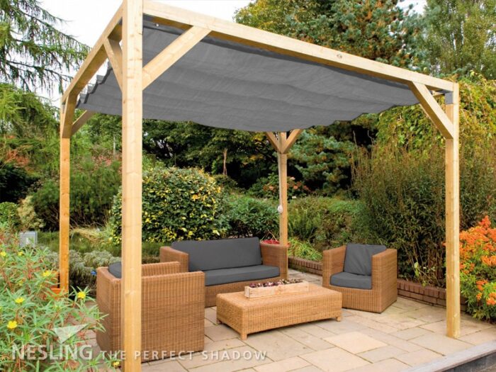 Pergola  PW drewno lakierowane 318 x 318 cm  biale