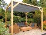 Pergola  PS2 drewno lakierowane 219 x 518 cm  biale