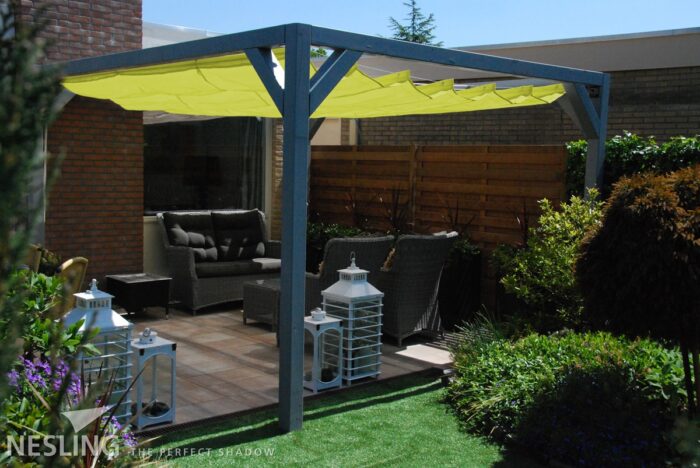Pergola  PS2 drewno lakierowane 309 x 318 cm  biale
