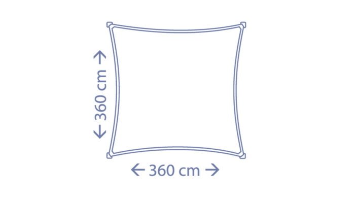 Zagiel  kwadrat 36 x 36 m kolor Granatowy
