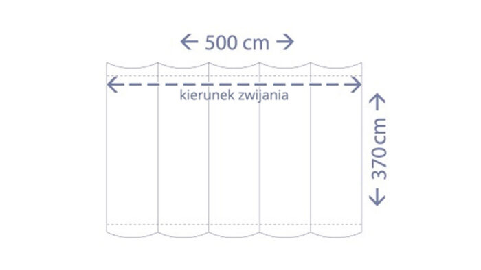 Roleta rzymska 37 m x 5 m kolor Piaskowy
