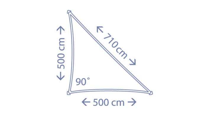 Zagiel  trojkat 90 5 x 5 x 71 m kolor Antracyt