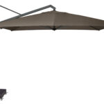 Parasol ogrodowy ICON T  kolor stelazu Anthracite  kolor Havana  4 x 3 m