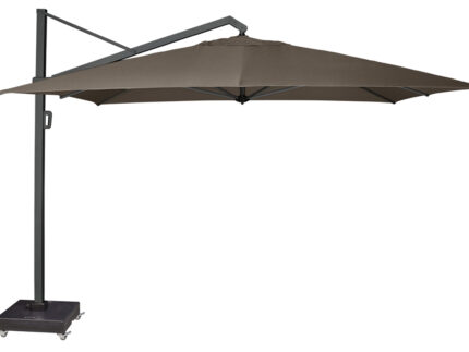Parasol ogrodowy ICON T  kolor stelazu Anthracite  kolor Havana  4 x 3 m