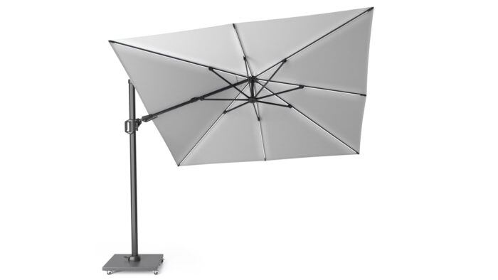 Parasol ogrodowy CHALLENGER T GLOW  kolor stelazu Anthracite  rozmiar 3 x 3 m  Light Grey