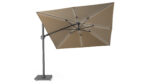 Parasol ogrodowy CHALLENGER T GLOW  kolor stelazu Anthracite  rozmiar 3 x 3 m  Taupe