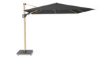 Parasol ogrodowy CHALLENGER T PREMIUM  kolor stelazu Oak  kolor Feded black  3 x 3 m