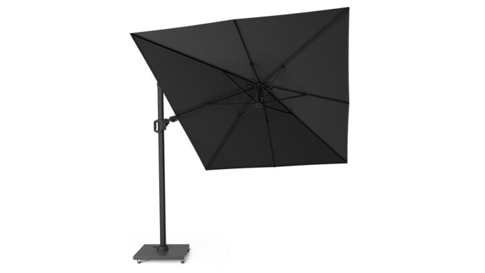 Parasol ogrodowy CHALLENGER T PREMIUM  kolor stelazu Matt black  kolor Jet black  35 x 26 m