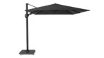 Parasol ogrodowy CHALLENGER T PREMIUM  kolor stelazu Matt black  kolor Jet black  35 x 26 m