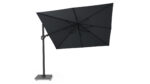 Parasol ogrodowy CHALLENGER T PREMIUM  kolor stelazu Matt black  kolor Jet black  3 x 3 m