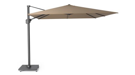 Parasol ogrodowy CHALLENGER T  kolor stelazu Anthracite  rozmiar 3 x 3 m  Taupe