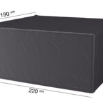 Pokrowiec prostokatny na meble ogrodowe 220x190xH85 cm