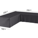Pokrowiec na meble ogrodowe w ksztalcie L 235x235x100xH70 cm
