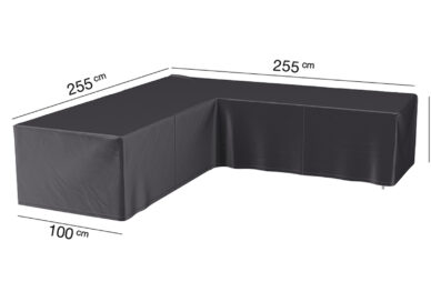 Pokrowiec na meble ogrodowe w ksztalcie L 255x255x100xH70 cm