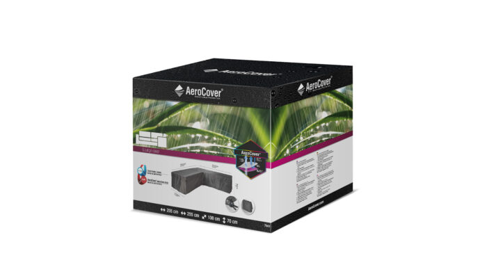 Pokrowiec na meble ogrodowe w ksztalcie L 255x255x100xH70 cm