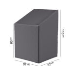 Pokrowiec na krzesla ogrodowe 67x67xH80110 cm