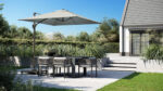 Parasol ogrodowy VOYAGER T  kolor stelazu Anthracite  kolor Anthracite  25 x 25 m