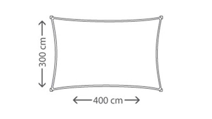 Zagiel  prostokat 30 x 40 m kolor Oliwkowy