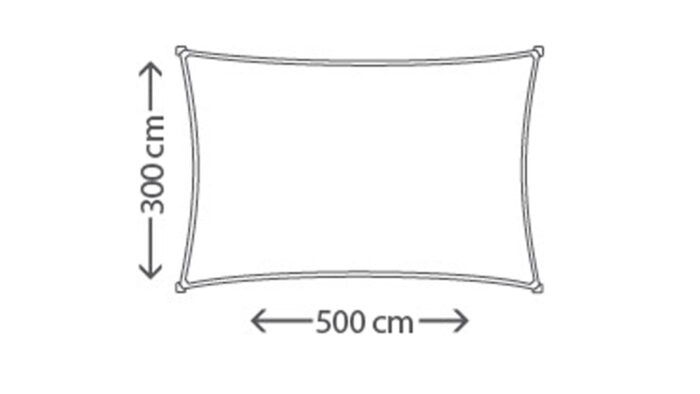 Zagiel  prostokat 30 x 50 m kolor Piaskowy