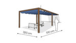 Pergola aluminiowa PS1 320 x 510 cm  Zamowienie indywidualne
