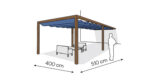 Pergola aluminiowa PS1 400 x 510 cm  Zamowienie indywidualne
