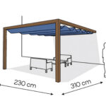 Pergola aluminiowa PS1 230 x 310 cm  Zamowienie indywidualne