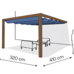 Pergola aluminiowa PS1 320 x 410 cm  Zamowienie indywidualne