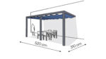 Pergola aluminiowa PS2 310 x 520 cm  Antracyt
