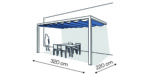 Pergola aluminiowa PS2 220 x 320 cm  Bialy