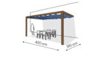 Pergola aluminiowa PS2 310 x 420 cm  Zamowienie indywidualne