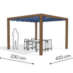 Pergola aluminiowa PW 230 x 420 cm  Zamowienie indywidualne