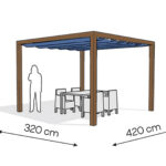 Pergola aluminiowa PW 320 x 420 cm  Zamowienie indywidualne