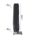 Pokrowiec na parasol ogrodowy z noga boczna H250x60 cm