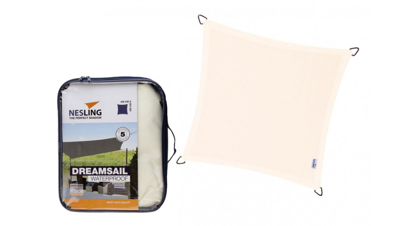 Zagiel wodoodporny  kwadrat 5 x 5 m kolor Kremowy