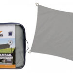 Zagiel wodoodporny  kwadrat 5 x 5 m kolor Szary