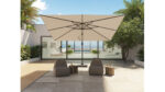 Parasol ogrodowy CHALLENGER T PREMIUM  kolor stelazu Anthracite  kolor Champagne  3 x 3 m