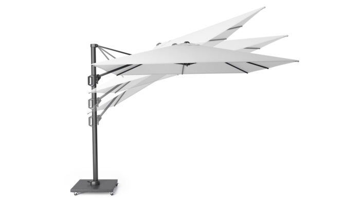 Parasol ogrodowy CHALLENGER T PREMIUM  kolor stelazu Anthracite  kolor Champagne  4 x 3 m