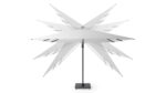Parasol ogrodowy CHALLENGER T PREMIUM  kolor stelazu Anthracite  kolor Champagne  3 x 3 m
