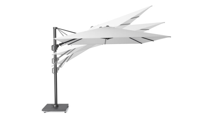 Parasol ogrodowy CHALLENGER T PREMIUM  kolor stelazu Anthracite  kolor Champagne  3 x 3 m