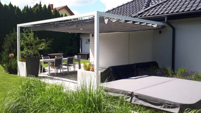 Pergola aluminiowa PS1 230 x 320 cm - Biały - obrazek 2