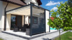 Pergola aluminiowa PS1 320 x 420 cm - Antracyt - obrazek 3