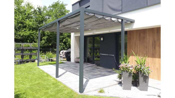 Pergola aluminiowa PS2 230 x 420 cm - Antracyt - obrazek 4