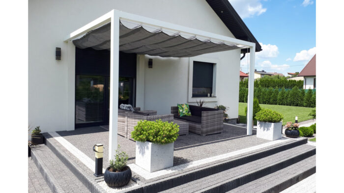 Pergola aluminiowa PS2 230 x 420 cm - Biały - obrazek 2