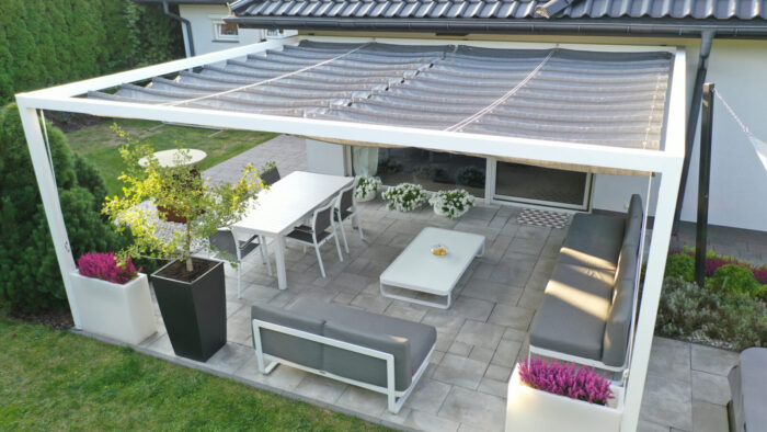 Pergola aluminiowa PS1 230 x 320 cm - Biały - obrazek 6