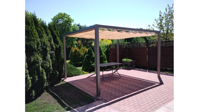 Pergola aluminiowa PW 230 x 420 cm - Srebrny - obrazek 4