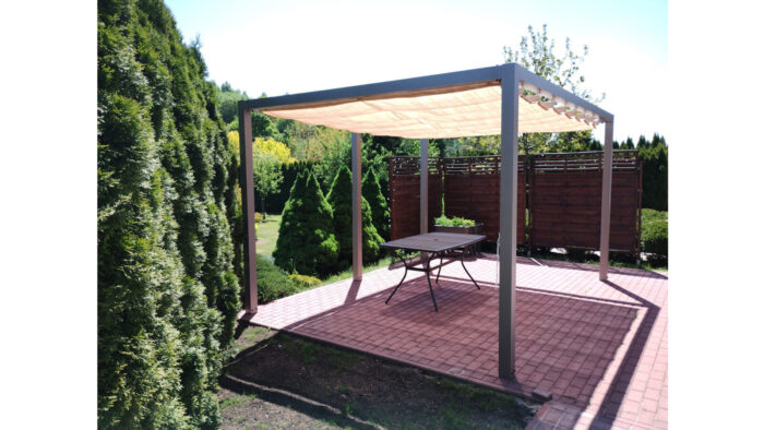 Pergola aluminiowa PW 230 x 420 cm - Srebrny - obrazek 3